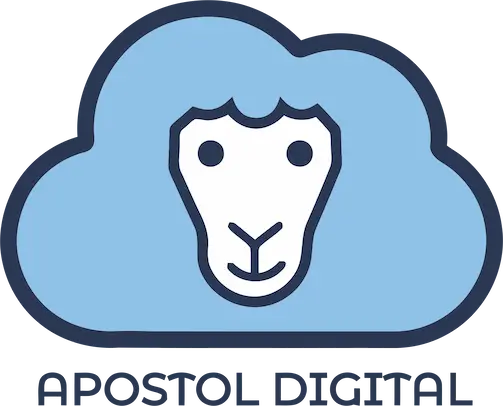 Logo de Apostol digital, soluciones digitales para Parroquias