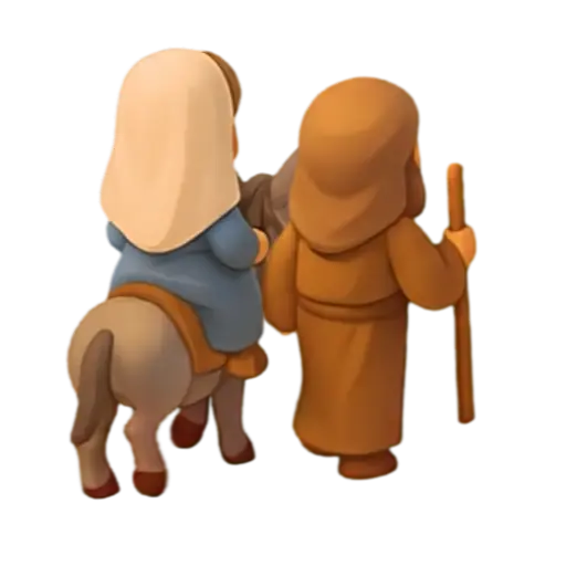 María y José caminando